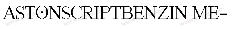AstonScriptBenzin me字体转换